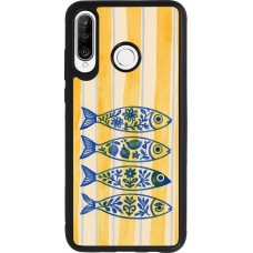 Coque Huawei P30 Lite - Silicone rigide noir Portuguese fish 2026