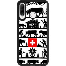 Coque Huawei P30 Lite - Silicone rigide noir Poya Suisse 1