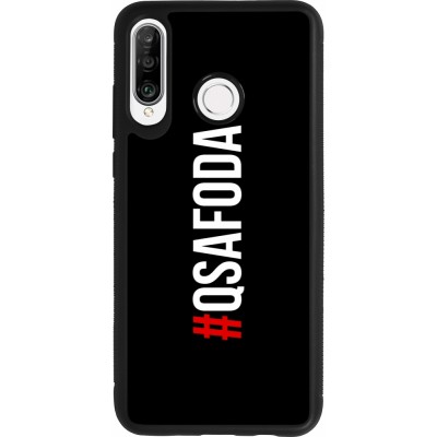 Coque Huawei P30 Lite - Silicone rigide noir Qsafoda 1