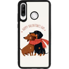 Coque Huawei P30 Lite - Silicone rigide noir Saint Valentines Day 26 Happy Valentine
