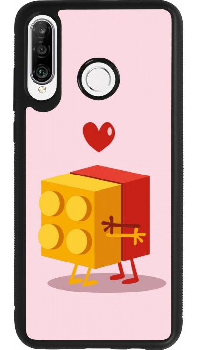 Coque Huawei P30 Lite - Silicone rigide noir Saint Valentines Day 26 Puzzle