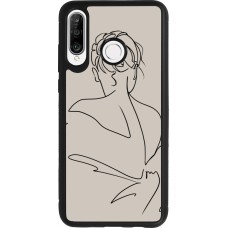 Huawei P30 Lite Case Hülle - Silikon schwarz Salnikova 05