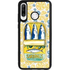 Huawei P30 Lite Case Hülle - Silikon schwarz Sardines in oil 2026