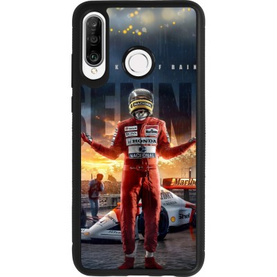 Coque Huawei P30 Lite - Silicone rigide noir Senna The King of Rain