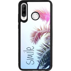 Coque Huawei P30 Lite - Silicone rigide noir Smile 05