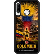 Huawei P30 Lite Case Hülle - Silikon schwarz Fussball Kolumbien splash 2026