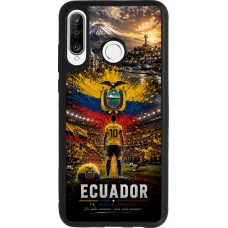 Huawei P30 Lite Case Hülle - Silikon schwarz Fussball Ecuador splash 2026