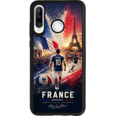 Huawei P30 Lite Case Hülle - Silikon schwarz Fussball Frankreich splash 2026