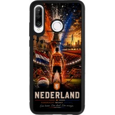 Huawei P30 Lite Case Hülle - Silikon schwarz Fussball Niederlande splash 2026