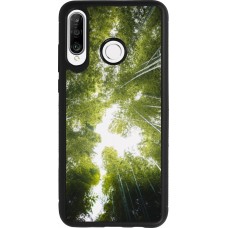 Coque Huawei P30 Lite - Silicone rigide noir Spring 23 forest blue sky