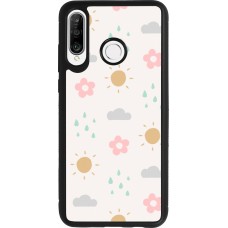 Coque Huawei P30 Lite - Silicone rigide noir Spring 23 weather