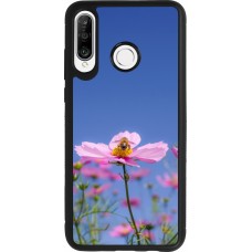 Coque Huawei P30 Lite - Silicone rigide noir Bee on a flower Spring 2026