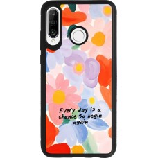 Coque Huawei P30 Lite - Silicone rigide noir Every day is a chance Spring 2026