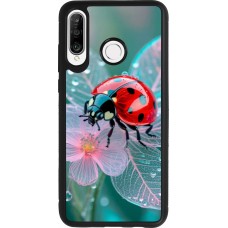 Coque Huawei P30 Lite - Silicone rigide noir Ladybird in bloom Spring 2026