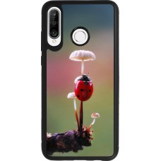 Coque Huawei P30 Lite - Silicone rigide noir Ladybird on a mushroom Spring 2026