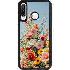 Coque Huawei P30 Lite - Silicone rigide noir Spring flowers Spring 2026
