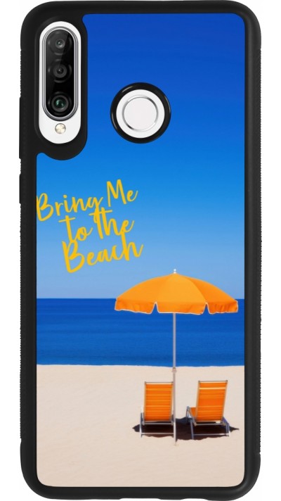 Coque Huawei P30 Lite - Silicone rigide noir Summer 2025 Bring me to the beach