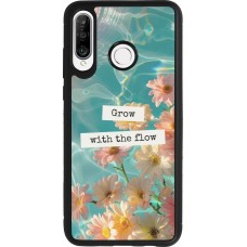 Huawei P30 Lite Case Hülle - Silikon schwarz Summer 2025 Grow with the flow
