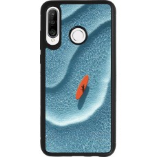 Huawei P30 Lite Case Hülle - Silikon schwarz Orange surf Summer 2026