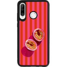 Huawei P30 Lite Case Hülle - Silikon schwarz Passion fruit Summer 2026