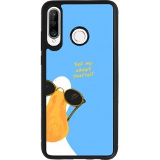 Huawei P30 Lite Case Hülle - Silikon schwarz Tell me about yourself Summer 2026