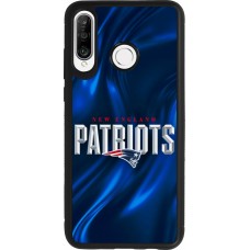 Coque Huawei P30 Lite - Silicone rigide noir Super Bowl 26 Patriots 2