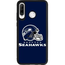 Coque Huawei P30 Lite - Silicone rigide noir Super Bowl 26 Seattle 3