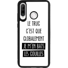 Huawei P30 Lite Case Hülle - Silikon schwarz Le truc globalement bats les couilles