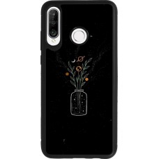 Coque Huawei P30 Lite - Silicone rigide noir Vase black