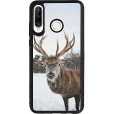 Coque Huawei P30 Lite - Silicone rigide noir Winter 25 Winter reindeer