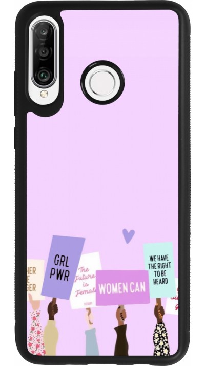 Huawei P30 Lite Case Hülle - Silikon schwarz Womens day 2026 9