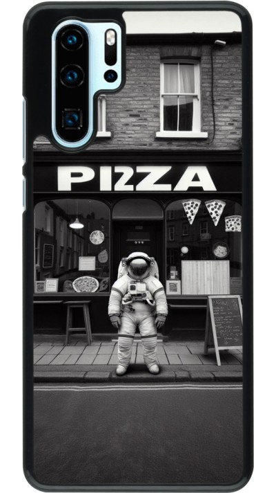 Huawei P30 Pro Case Hülle - Astronaut vor einer Pizzeria