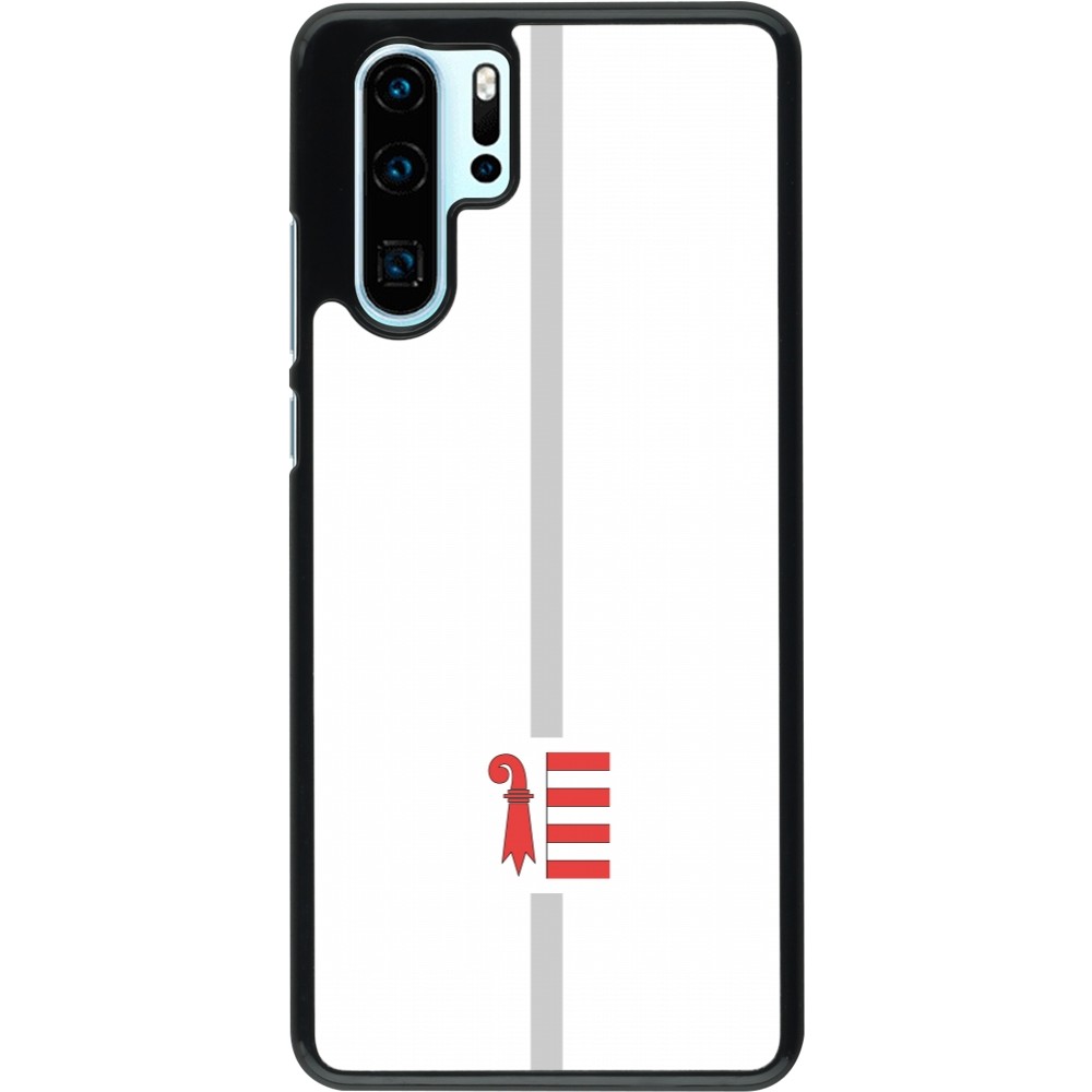Huawei P30 Pro Case Hülle - Kanton JU weiss