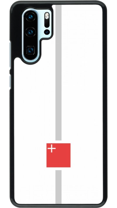 Huawei P30 Pro Case Hülle - Kanton SZ weiss