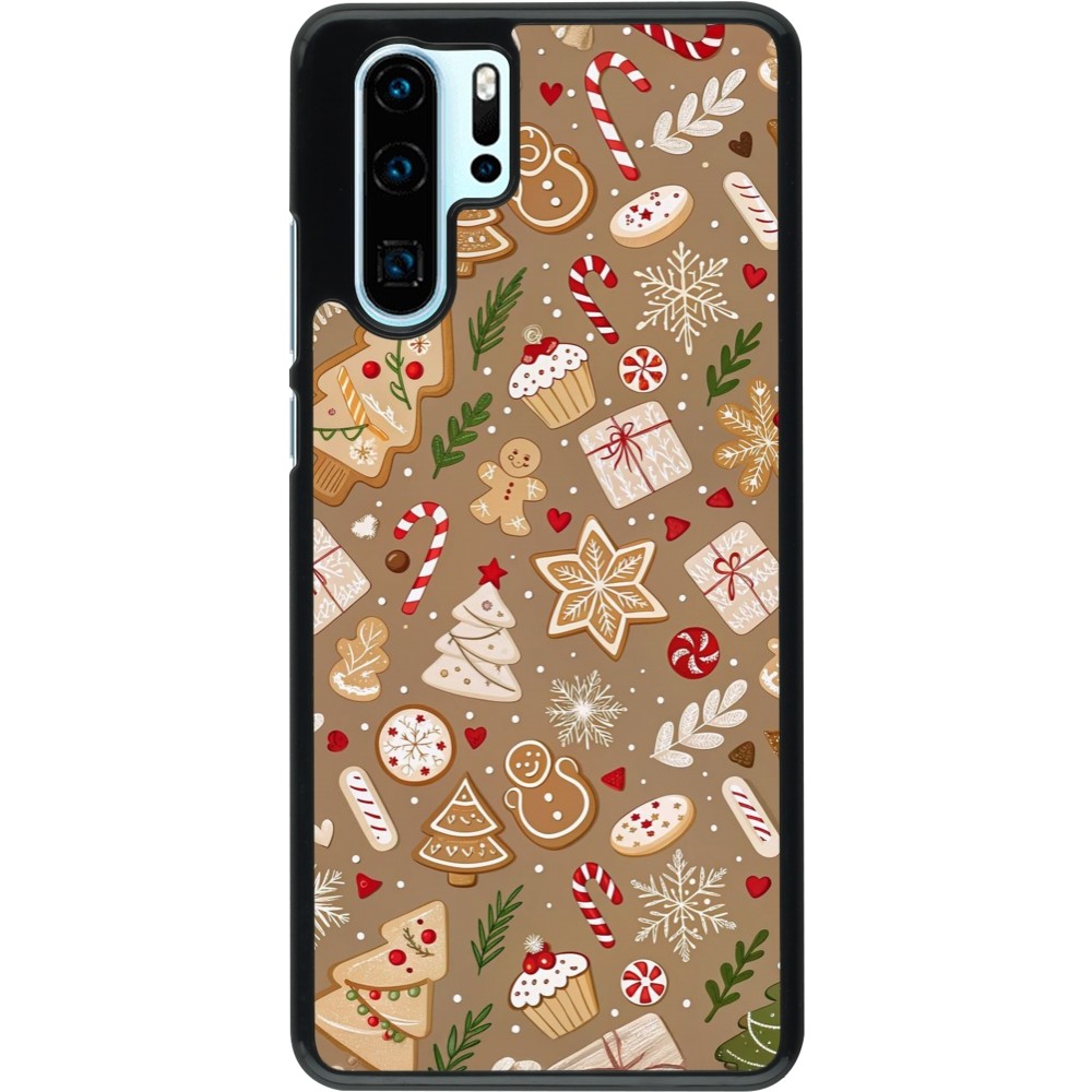 Coque Huawei P30 Pro - Christmas 25 Pattern Ginger Cookie