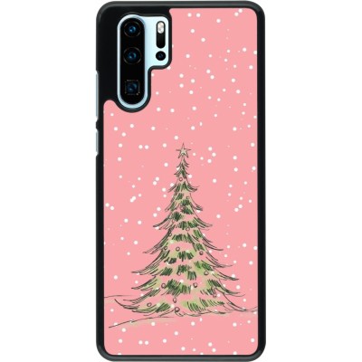 Huawei P30 Pro Case Hülle - Christmas 25 Pink Tree