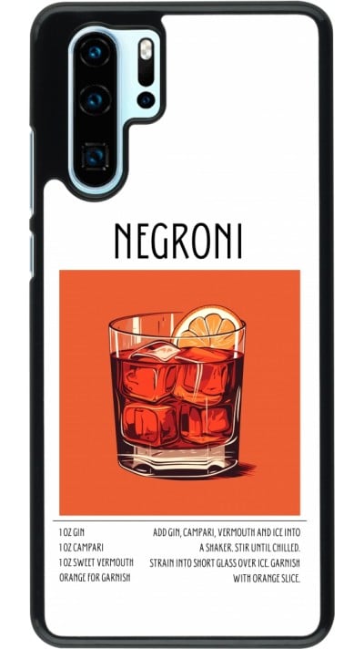 Huawei P30 Pro Case Hülle - Cocktail Rezept Negroni