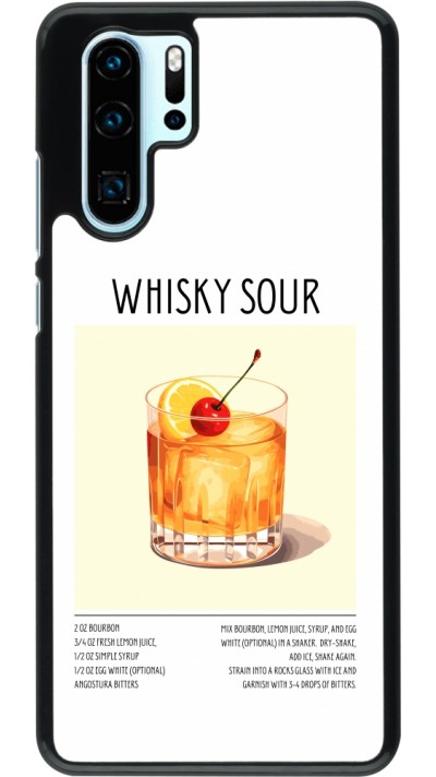 Huawei P30 Pro Case Hülle - Cocktail Rezept Whisky Sour