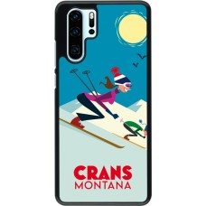Huawei P30 Pro Case Hülle - Crans-Montana Ski Downhill