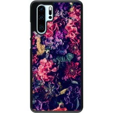 Coque Huawei P30 Pro - Flowers Dark
