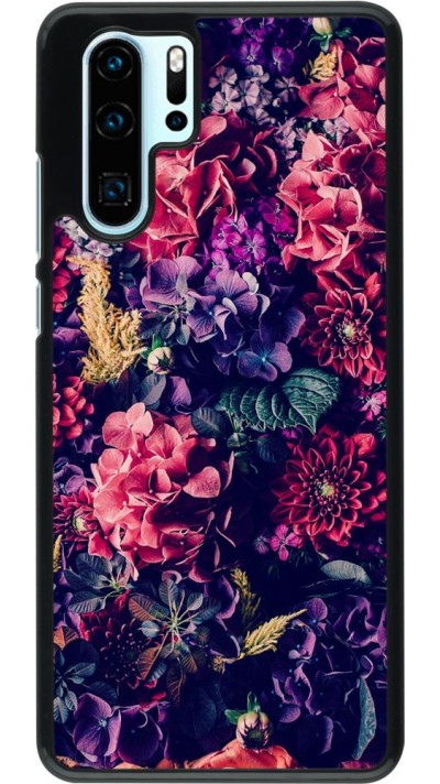 Coque Huawei P30 Pro - Flowers Dark