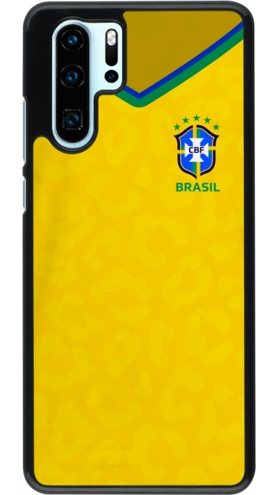 Huawei P30 Pro Case Hülle - Brasilien 2022 personalisierbares Fußballtrikot