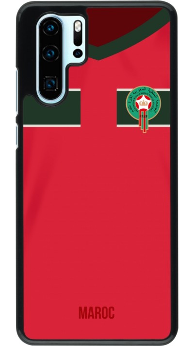 Coque Huawei P30 Pro - Maillot de football Maroc 2022 personnalisable