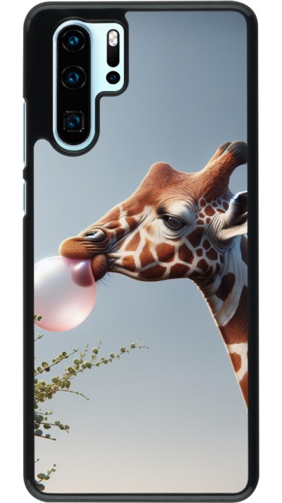 Coque Huawei P30 Pro - Girafe à bulle
