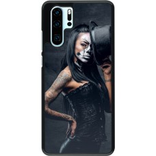 Huawei P30 Pro Case Hülle - Halloween 22 Tattooed Girl
