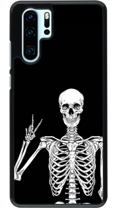 Coque Huawei P30 Pro - Halloween 2023 peace skeleton