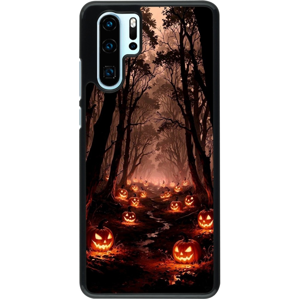 Coque Huawei P30 Pro - Halloween 2025 Road of Terrifying Pumpkins