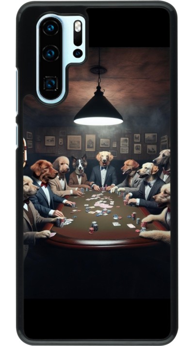 Huawei P30 Pro Case Hülle - Die Pokerhunde