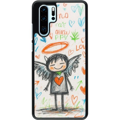 Huawei P30 Pro Case Hülle - Little Angel Sketch Love