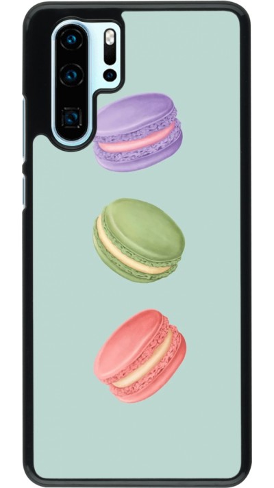 Coque Huawei P30 Pro - Macarons on green background